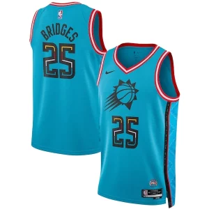 Mikal Bridges Fabulous Phoenix Suns Nike Unisex 2022/23 Swingman Jersey City Edition Turquoise