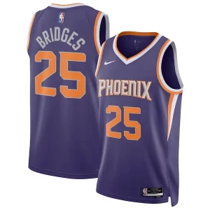 Mikal Bridges Phoenix Suns Nike Gorgeous Unisex Swingman Jersey Icon Edition Purple/White