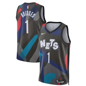 Mikal Unique Bridges Brooklyn Nets Nike Unisex 2023/24 Swingman Jersey Black City Edition