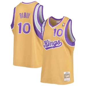 Mike Bibby Sacramento Kings 2005/06 Hardwood Classics Fabulous Swingman Jersey Gold
