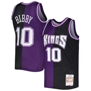 Mike Bibby Sacramento Kings Hardwood Classics 2001/02 Split Fabulous Swingman Jersey Purple/Black