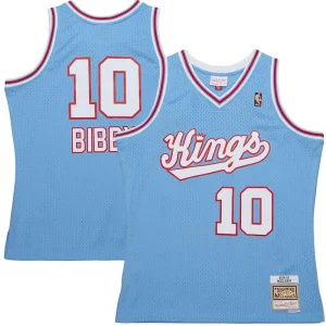 Mike Bibby Sacramento Premium Kings 2001/02 Hardwood Classics Swingman Jersey Light Blue