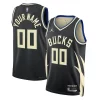 Milwaukee Bucks Jordan Brand Unisex 2022/23 Swingman Custom Stylish Jersey Statement Edition Black