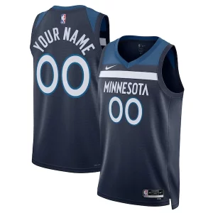 Minnesota Timberwolves Nike Unisex Fabulous Swingman Custom Jersey Navy Icon Edition