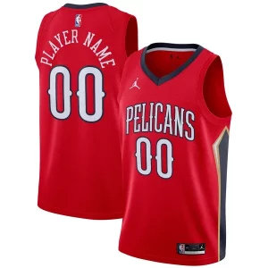 New Orleans Pelicans Jordan Brand Swingman Custom Jersey Eye - catching Statement Edition Red