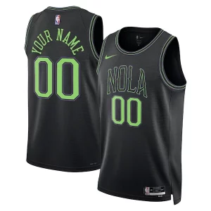 New Orleans Pelicans Nike Unisex 2023/24 Custom Swingman Jersey Black City Eye - catching Edition