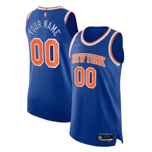 New York Knicks Nike 2021/22 Diamond Swingman Elegant Authentic Custom Jersey Icon Edition Blue