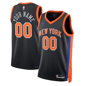 New York Knicks Nike Unisex 2022/23 Swingman Custom Jersey City Edition Stylish Black
