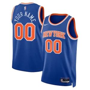 New York Knicks Nike Unisex Fabulous Swingman Custom Jersey Blue Icon Edition