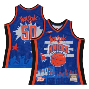 New York Knicks x Tats Cru Hardwood Classics Fashion Jersey Blue Unique