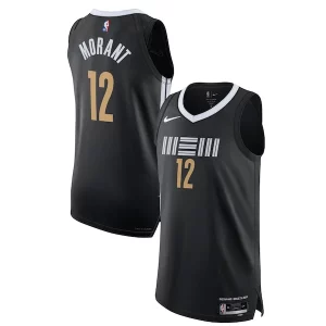 Nike Fabulous Ja Morant Memphis Grizzlies Authentic Jersey City Edition Black