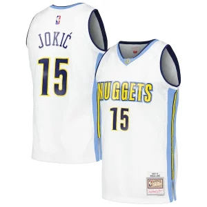 Nikola Jokic Denver Nuggets 2016/17 Throwback Swingman Jersey White Premium
