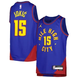Nikola Jokic Denver Nuggets Jordan Brand Chic Youth Swingman Jersey Statement Edition Blue
