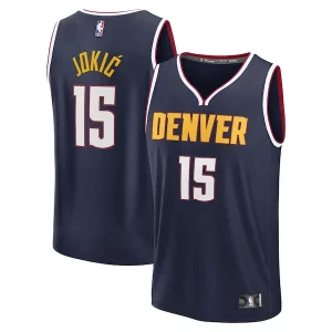 Nikola Jokic Denver Nuggets Youth Fast Break Replica Player Unique Jersey Icon Edition Navy