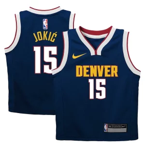 Nikola Jokic Denver Nuggets Stylish Nike Preschool Dri FIT Swingman Player Jersey Icon Edition Navy