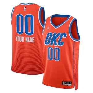 Oklahoma City Thunder Jordan Brand Unisex 2022/23 Swingman Custom Jersey Statement Edition Orange Gorgeous