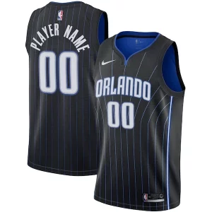 Orlando Magic Nike 2020/21 Swingman Custom Jersey Trendy Icon Edition Black/White