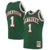 Oscar Chic Robertson Milwaukee Bucks 1971/72 Hardwood Classics Swingman Jersey Green