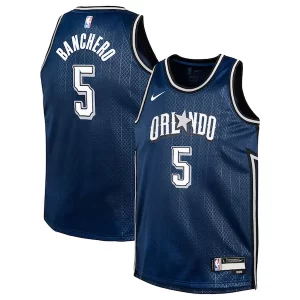 Paolo Banchero Orlando Magic Nike Youth Gorgeous Swingman Replica Jersey City Edition Navy