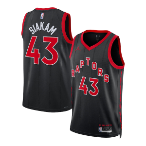 Pascal Siakam Toronto Chic Raptors Jordan Brand Unisex Swingman Jersey Statement Edition Black