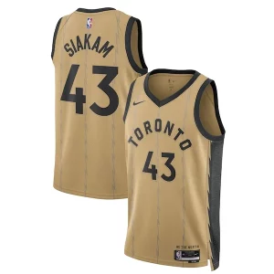Pascal Siakam Toronto Raptors Nike Stylish Unisex 2023/24 Swingman Jersey Gold City Edition