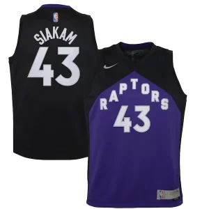 Pascal Siakam Toronto Raptors Nike Youth 2020/21 Swingman Player Jersey Black/Purple Premium Earned Edition