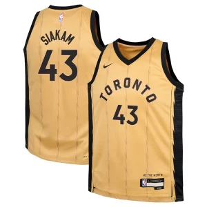 Pascal Siakam Toronto Raptors Nike Youth Swingman Replica Jersey City Edition Elegant Gold