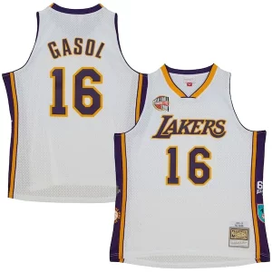 Pau Gasol Los Angeles Lakers Unisex Hall Fabulous of Fame Class of 2023 Throwback Swingman Jersey White