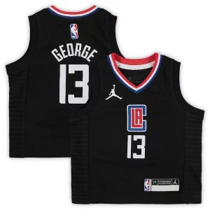 Paul George LA Clippers Jordan Brand Toddler 2020/21 Jersey Black Statement Chic Edition