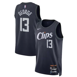 Paul George LA Clippers Nike Unisex 2023/24 Swingman Jersey Gorgeous Navy City Edition