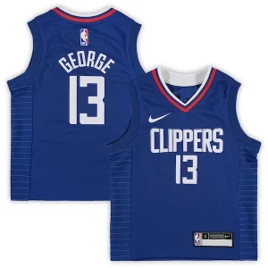Paul George LA Clippers Preschool Trendy Nike 2020/21 Fast Break Replica Jersey Royal Icon Edition