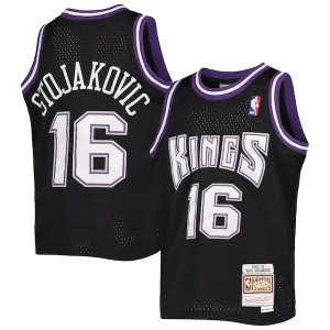 Peja Stojakovic Sacramento Kings Youth 2001/02 Hardwood Classics Swingman Jersey Unique Black