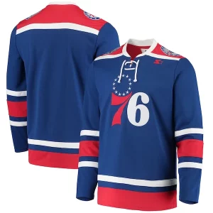 Philadelphia 76ers G III Sports by Carl Fabulous Banks Pointman Hockey Fashion Jersey Royal