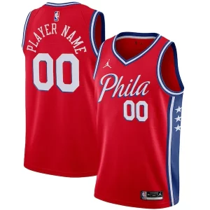 Philadelphia 76ers Jordan Brand Swingman Chic Custom Jersey Statement Edition Red