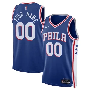Philadelphia 76ers Nike Unisex 2022/23 Swingman Custom Jersey Royal Fabulous Icon Edition