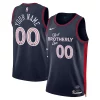 Philadelphia 76ers Nike Unisex 2023/24 Custom Swingman Jersey Navy City Stylish Edition