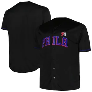 Philadelphia 76ers Profile Big & Fabulous Tall Pop Jersey Black