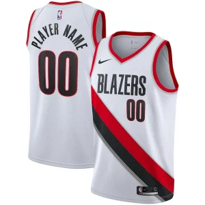 Portland Trail Blazers Nike 2020/21 Swingman Chic Custom Jersey Association Edition White