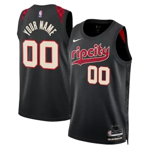 Portland Trail Blazers Nike Unisex 2023/24 Custom Swingman Jersey Black Unique City Edition