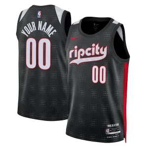 Portland Trail Chic Blazers Nike Unisex 2024/25 Custom Swingman Jersey City Edition Black
