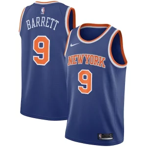 RJ Barrett Chic New York Knicks Nike Swingman Jersey Blue Icon Edition