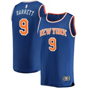 RJ Barrett New Gorgeous York Knicks Replica Fast Break Jersey Blue Icon Edition
