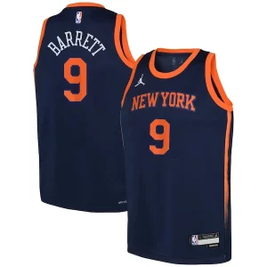 RJ Barrett New York Knicks Jordan Brand Youth Swingman Jersey Chic Statement Navy