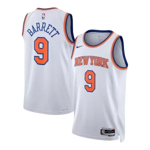 RJ Barrett New York Knicks Nike Gorgeous Unisex Swingman Jersey Association Edition White