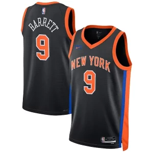 RJ Barrett New York Knicks Nike Unisex 2022/23 Swingman Jersey Stylish City Edition Black