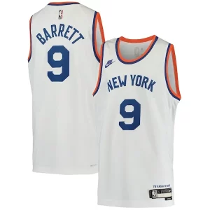 RJ Barrett New York Stylish Knicks Nike Youth 2021/22 Swingman Player Jersey Classic Edition White