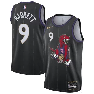 RJ Barrett Toronto Raptors Nike Unisex 2024/25 Elegant Swingman Player Jersey City Edition Black
