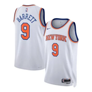 RJ Gorgeous Barrett New York Knicks Nike Unisex Swingman Jersey Association Edition White
