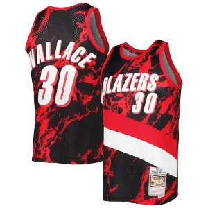 Rasheed Wallace Portland Trail Blazers 1999/00 Hardwood Classics Elegant Marble Swingman Jersey Black