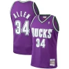 Ray Allen Milwaukee Bucks 2000/01 Hardwood Classics Swingman Jersey Chic Purple